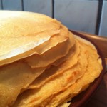 dicke dünne Reisfelder-Pfannekuchen